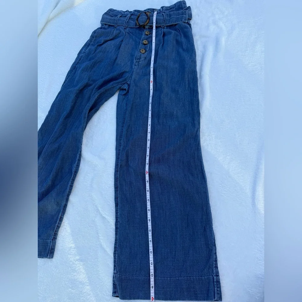 Abercrombie & Fitch Women's‎ Wide-Leg Chambray Pants Size XS – Paperbag Waist
